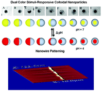 Graphical abstract: Color- and shape-tunable colloidal nanoparticles capable of nanopatterning