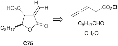 Graphical abstract: Convenient synthesis of C75, an inhibitor of FAS and CPT1