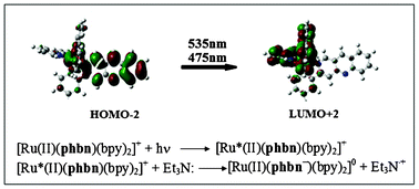 Graphical abstract: On the nature of the photochemical reaction of polypyridyl Ru(ii) complexes leading to sunlight-to-chemical energy conversion: density functional analysis