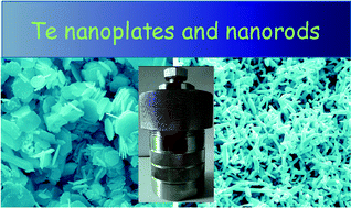 Graphical abstract: Solvothermal synthesis of polycrystalline tellurium nanoplates and their conversion into single crystalline nanorods