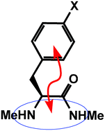 Graphical abstract: Minimalistic amino amides as models to study N–H⋯π interactions and their implication in the side chain folding of pseudopeptidic molecules