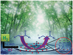 Graphical abstract: Selective hydrogenation of the C [[double bond, length as m-dash]] C bond of α,β-unsaturated carbonyl compounds over PdNPs–SBA-15 in a water medium