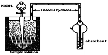 Graphical abstract: A new resonance Rayleigh scattering method for trace Pb, coupling the hydride generation reaction with nanogold formation