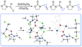 Graphical abstract: Density functional theory study of the mechanism of zinc carbenoid promoted cyclopropanation of allenamides