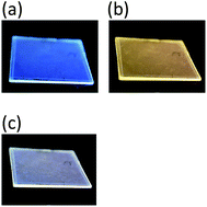 Graphical abstract: The thermofluoric behavior of poly(fluorenetolyldiphenylamine)–oxadiazole pair in a polymer matrix