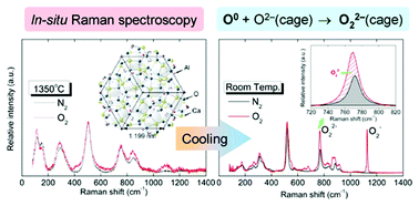 Graphical abstract: Formation and quantification of peroxide anions in nanocages of 12CaO·7Al2O3