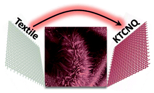 Graphical abstract: 3-D nanorod arrays of metal–organic KTCNQ semiconductor on textiles for flexible organic electronics