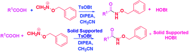 Graphical abstract: Synthesis of O-benzyl hydroxamates employing the sulfonate esters of N-hydroxybenzotriazole