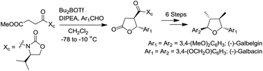 Graphical abstract: A diastereoselective route to 2,5-diaryl-3,4-disubstituted tetrahydrofuran lignans: protection free synthesis of (+)-galbelgin and (+)-galbacin