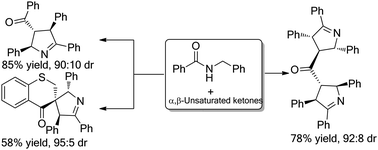 Graphical abstract: Diastereoselective synthesis of polysubstituted Δ1-pyrroline derivatives from in situ generated nitrile ylides