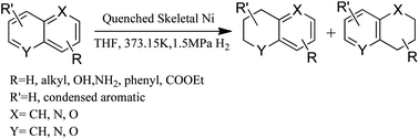 Graphical abstract: Quenched skeletal Ni as the effective catalyst for selective partial hydrogenation of polycyclic aromatic hydrocarbons