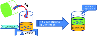 Graphical abstract: Separation of rare earths and nickel by solvent extraction with two mutually immiscible ionic liquids