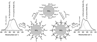 Graphical abstract: Effect of canopy structures and their steric interactions on CO2 sorption behavior of liquid-like nanoparticle organic hybrid materials