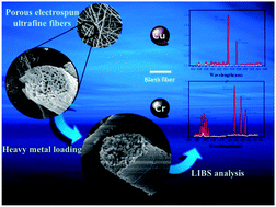 Graphical abstract: Laser-induced breakdown spectroscopy for solution sample analysis using porous electrospun ultrafine fibers as a solid-phase support