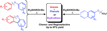 Graphical abstract: Lewis-base silane activation: from reductive cleavage of aryl ethers to selective ortho-silylation