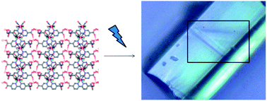 Graphical abstract: Modification of coordination networks through a photoinduced charge transfer process