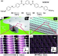 Graphical abstract: Self-assembled hydrophobic surface generated from a helical nanofilament (B4) liquid crystal phase