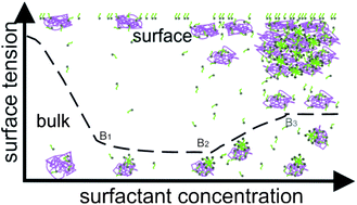 Graphical abstract: Self-assembly and phase behaviour of PEI : cationic surfactant aqueous mixtures forming mesostructured films at the air/solution interface