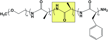 Graphical abstract: Incorporation of d-alanine into poly(ethylene glycol) and l-poly(alanine-co-phenylalanine) block copolymers affects their nanoassemblies and enzymatic degradation