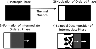 Graphical abstract: Oscillating fronts produced by spinodal decomposition of metastable ordered phases