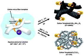 Graphical abstract: Cotton-templated hierarchical porous structures for high power lithium rechargeable batteries