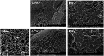 Graphical abstract: Synthesis of macroporous poly(acrylic acid)–carbon nanotube composites by frontal polymerization in deep-eutectic solvents