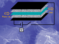 Graphical abstract: The capacitive deionization behaviour of a carbon nanotube and reduced graphene oxide composite