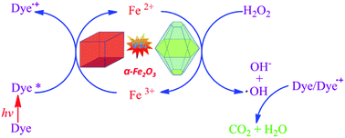 Graphical abstract: Facile synthesis of uniform α-Fe2O3 crystals and their facet-dependent catalytic performance in the photo-Fenton reaction