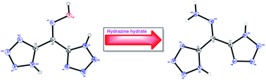 Graphical abstract: Di(1H-tetrazol-5-yl)methanone oxime and 5,5′-(hydrazonomethylene)bis(1H-tetrazole) and their salts: a family of highly useful new tetrazoles and energetic materials