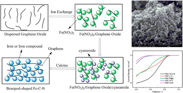 Graphical abstract: Beanpod-shaped Fe–C–N composite as promising ORR catalyst for fuel cells operated in neutral media