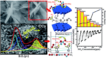 Graphical abstract: Highly mesoporous hierarchical nickel and cobalt double hydroxide composite: fabrication, characterization and ultrafast NOx gas sensors at room temperature