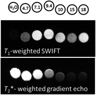 Graphical abstract: Scaling laws at the nanosize: the effect of particle size and shape on the magnetism and relaxivity of iron oxide nanoparticle contrast agents