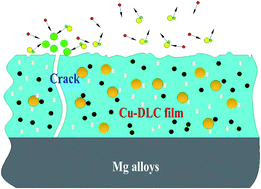 Graphical abstract: Mechanical and biomedical properties of copper-containing diamond-like carbon films on magnesium alloys