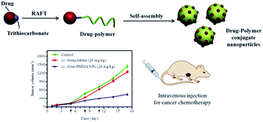 Graphical abstract: Tailor-made gemcitabine prodrug nanoparticles from well-defined drug–polymer amphiphiles prepared by controlled living radical polymerization for cancer chemotherapy