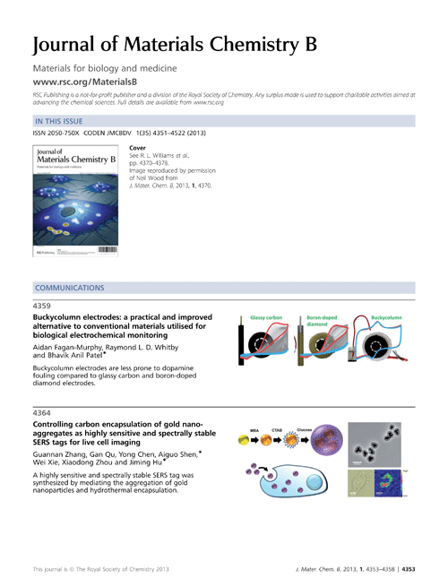 Contents list Journal of Materials Chemistry B (RSC Publishing)