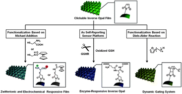 Graphical abstract: Maleimide-containing polymer inverse opals: a new kind of reactive photonic structure with significant extendibility