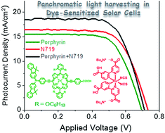Graphical abstract: Panchromatic light harvesting by N719 with a porphyrin molecule for high-performance dye-sensitized solar cells