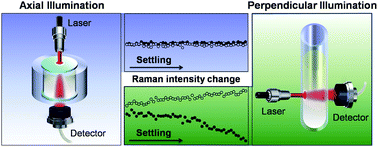 Graphical abstract: Development of a particle-settling tolerant transmission Raman scheme for analysis of suspension samples