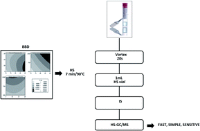 Graphical abstract: Extraction optimization using Box–Behnken design and method validation for ethanol in oral fluid