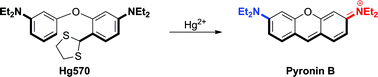 Graphical abstract: A zero-background fluorescent probe for Hg2+ designed via the “covalent-assembly” principle