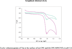 Graphical abstract: Designing a nanostructure-based modified electrode as a biosensor for simultaneous determination of tryptophan and uric acid