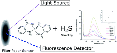 Graphical abstract: Sensitive luminescent paper-based sensor for the determination of gaseous hydrogen sulfide