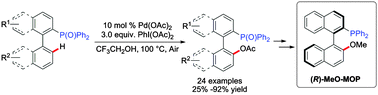 Graphical abstract: Palladium-catalyzed R2(O)P directed C(sp2)–H acetoxylation