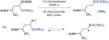 Graphical abstract: A radical thia-Brook rearrangement