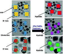 Graphical abstract: Sodium borohydride treatment: a simple and effective process for the removal of stabilizer and capping agents from shape-controlled palladium nanoparticles