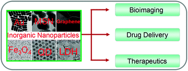 Graphical abstract: Inorganic nanomaterials for bioimaging, targeted drug delivery and therapeutics