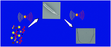 Graphical abstract: Synthesis of very small diameter silica nanofibers using sound waves
