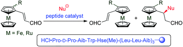 Graphical abstract: Peptide-catalyzed kinetic resolution of planar-chiral metallocenes