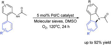 Graphical abstract: Palladium nanomaterials in catalytic intramolecular C–H amination reactions