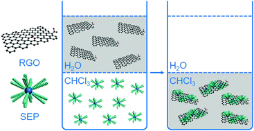 Graphical abstract: Phase transfer and dispersion of reduced graphene oxide nanosheets using cluster suprasurfactants